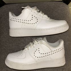 Af1 with Rhinestone Swoosh 