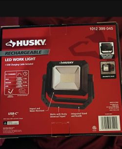 Husky 5000 Lumens Rechargeable LED Work Light - Cordless & Portable NEW IN BOX