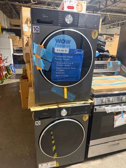 24” new washer dryer stackble