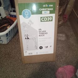 Brand New Never Open Outdoor And Indoor Christmas Decorations 5FT Silver Thread Buck Asking $70 OBO