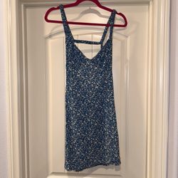 Princess Polly Blue Babydoll Flower Dress XS