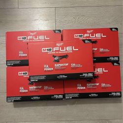 Milwaukee M18 Fuel 5” RAPIDSTOP Grinder 