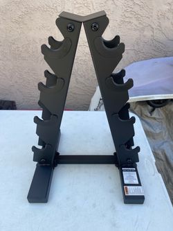 CAP A Frame-Style Dumbbell Stand, Black (Holds