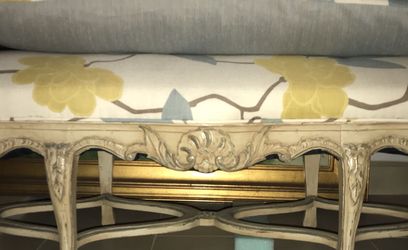 Upholstered Large Bench And Large Pillow
