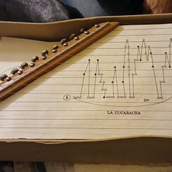 Zither With Early 1900's Sheet Music 