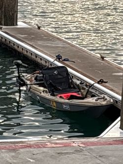 Fishing Kayak with trolling motor and fish finder