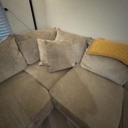 Sectional Sofa, Beige