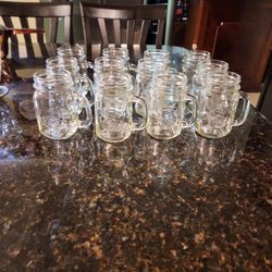 12 Harvest Vintage Glass Cups