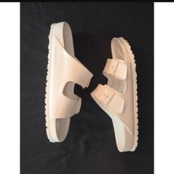 Birkenstock Arizona Essentials White Sandals Size 40 Women's L9/M7