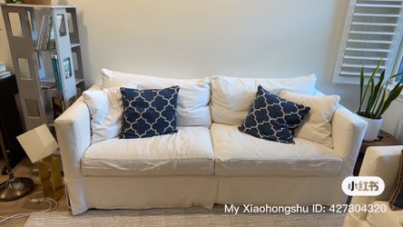2-Piece Sofa & Loveseat Set – Removable Washable Covers & Feather-Filled Cushions – $900 OBO