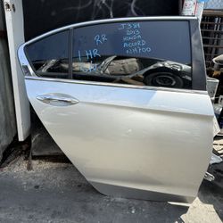 Honda Accord Rear Door Passenger Side, 2013 Silver, Sdn, LX, NH(contact info removed) to 2015