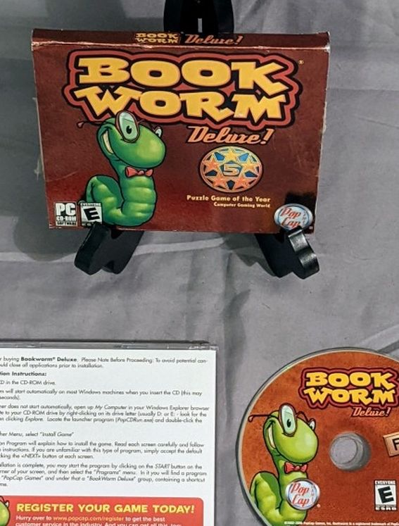 Bookworm Deluxe PC Puzzle Game - Windows CD-ROM