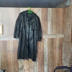 Leather Trench 