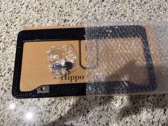 Black bling plate frame