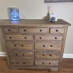 Oak Dresser Finished In A Walnut Stain