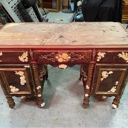 Antique Wood Vanity