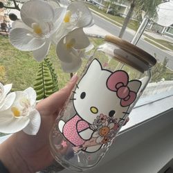 Crystal Glass Style Kitty 16 Oz