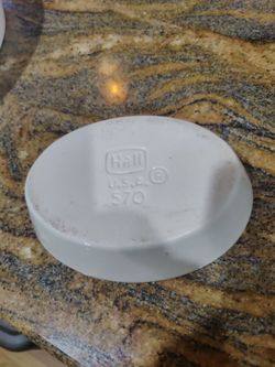 Hall pottery crock dish