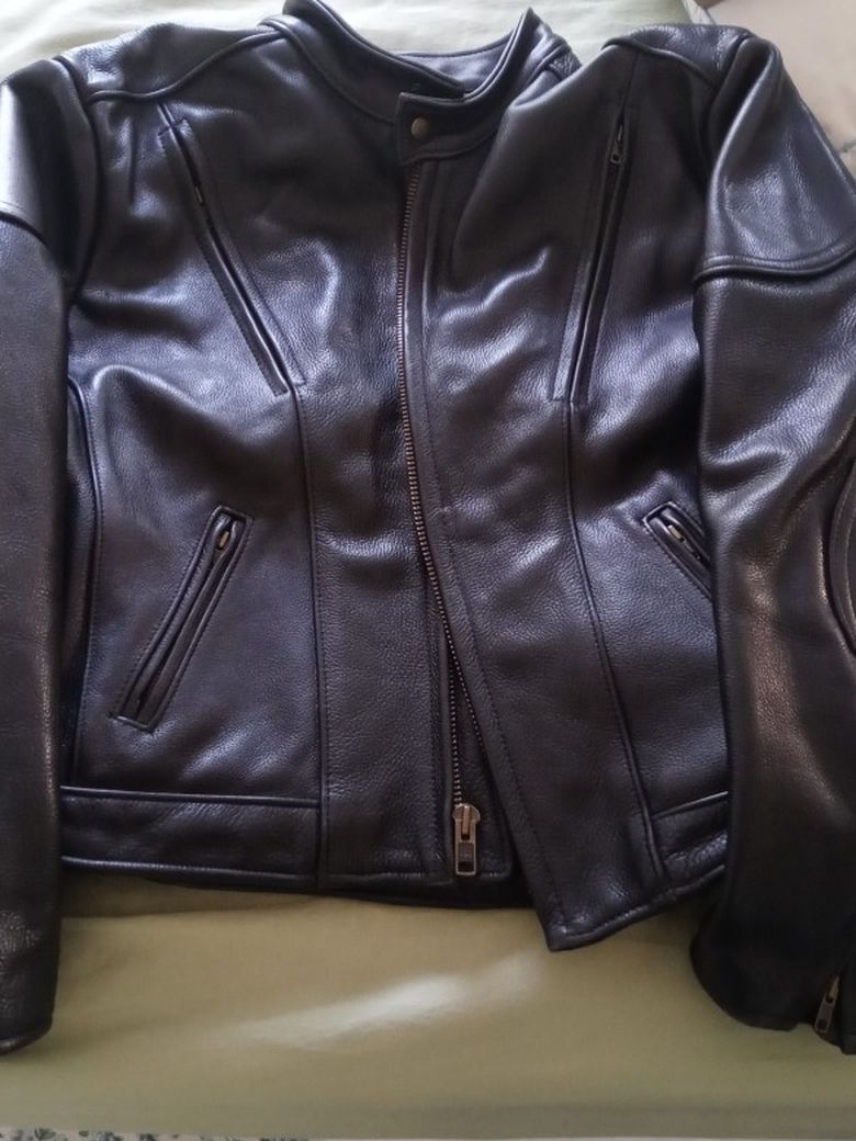 real leather riding jacket
