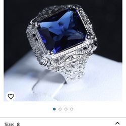 $925 Sterling Silver Ladies Ring Luxury Fashion Square Cut 3 carats AAA Zircon Women Cubic Zirconia Infinite Halo Solitaire Engagement Ring Diamond Sa