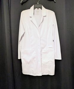 Cherokee Authentic Workwear Medical Nursing White Lab Coat Small #9361