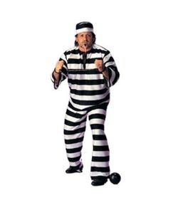 CONVICT MAN COSTUME - PLUS SIZE