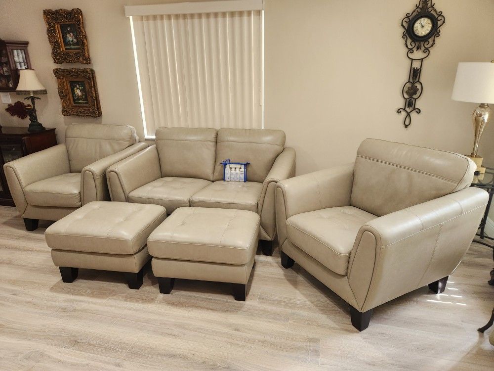 Leather 5 Piece Set