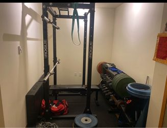 Rogue power rack- 390F FLAT FOOT MONSTER LITE RACK