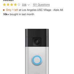 Ring camera Battery Doorbell