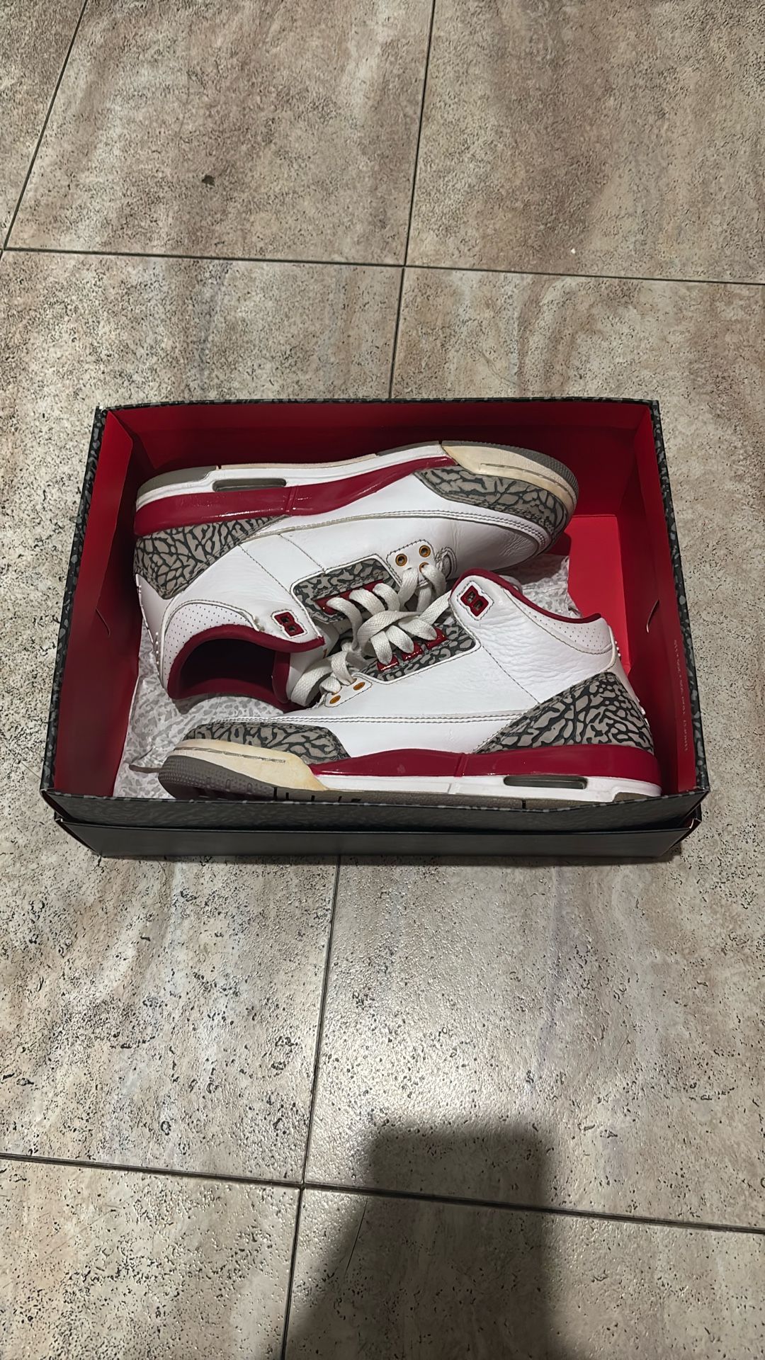Jordan 3 Cardinal Red