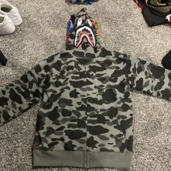 Black And Grey Bape Hoodie 