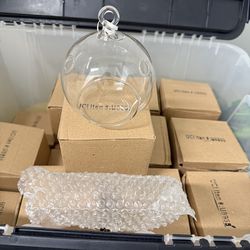 Glass Globes 4” NEW in boxes (NMB 33179)