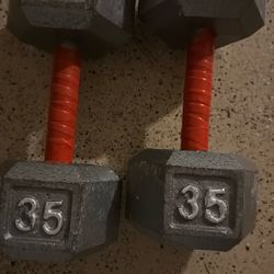 35 Lb Dumbbells