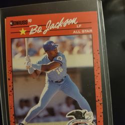 Bo Jackson 90 Donruss Error card