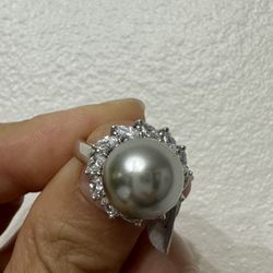 Silver Pearl Ring