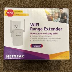 Netgear Wi-Fi Range Extender, EX6100 New In Sealed Box