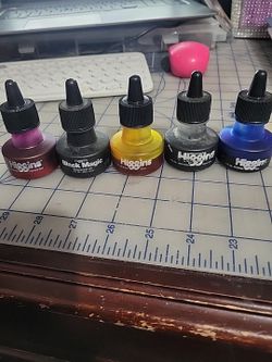 Professional Artist Ink & Calligraphy Lot Higgins Yasutomo Daler