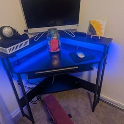 Black Corner Desk