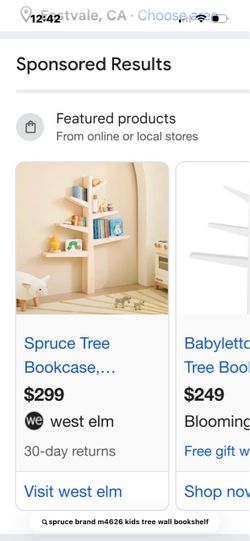 “Spruce” Kids tree wall bookcase