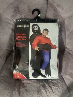 Ghost Face Inflatable Piggyback Child Costume