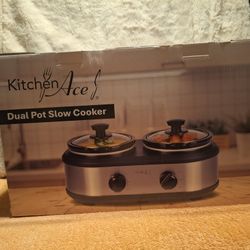 Kitchen Ace Dual Pot Slow Cooker, $45
