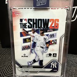 2026 Topps Now Encased “The Show 26” #OS19 AARON JUDGE Cover Athlete NY Yankees