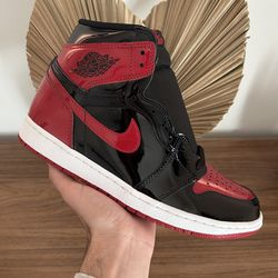 Nike Air Jordan 1 Retro 'Patent Bred Size 9 Men
