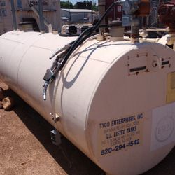 Fuel tank holds gas and Diesel