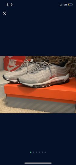 $150 Nike Air Max 97 LX Swarovski Silver Bullet size 8