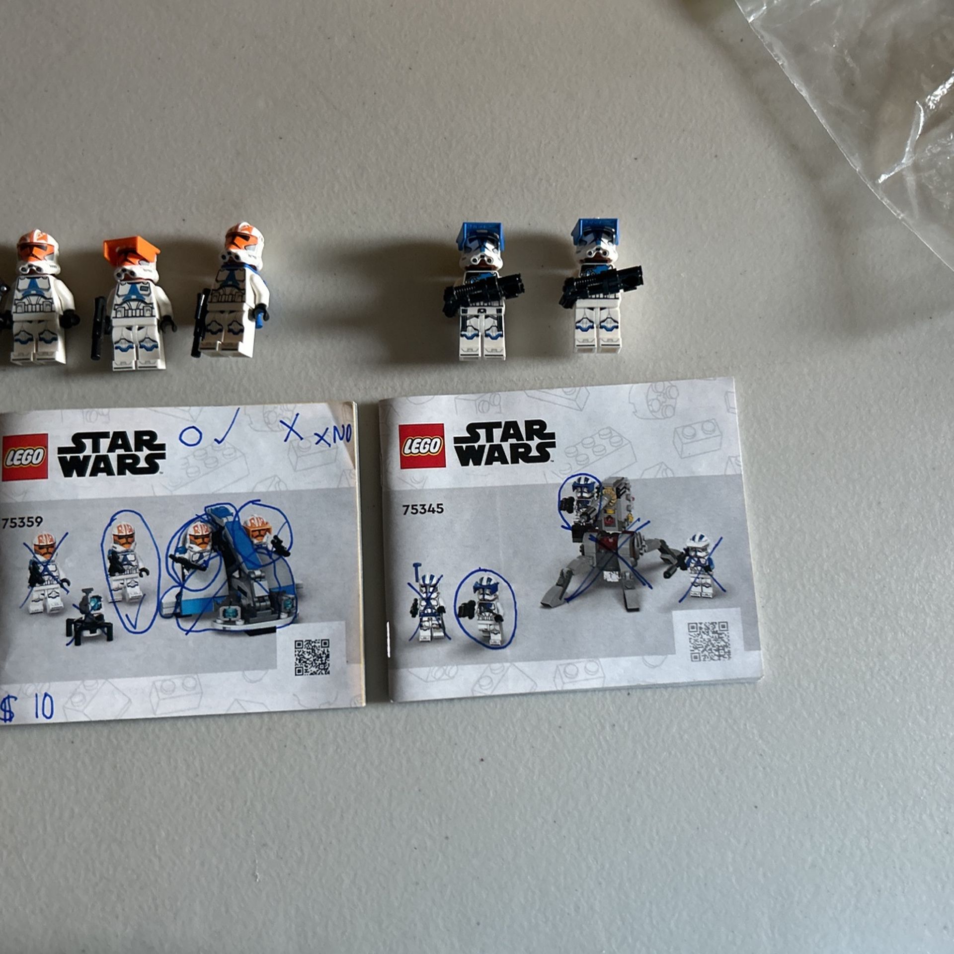 2 Battle Packs Of Lego Star Wars