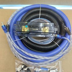 BLAUPUNKT 0 GAUGE CCA 5000W CAR AMPLIFIER INSTALL WIRE KIT  ( BRAND NEW PRICE IS LOWEST INSTALL NOT AVAILABLE  )