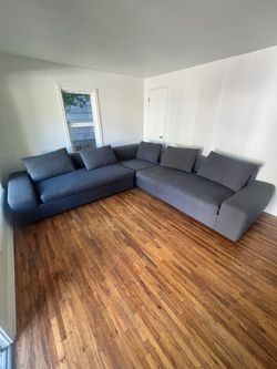 C2B 3 piece sectional down couch