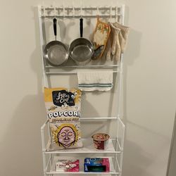 Lightweight 5-Shelf White Plastic Modular Storage Unit (fully-assembled!!) - posted price is firm.