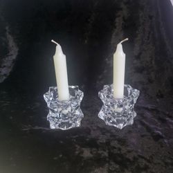 Mikasa Crystal Starburst Candle Holder 